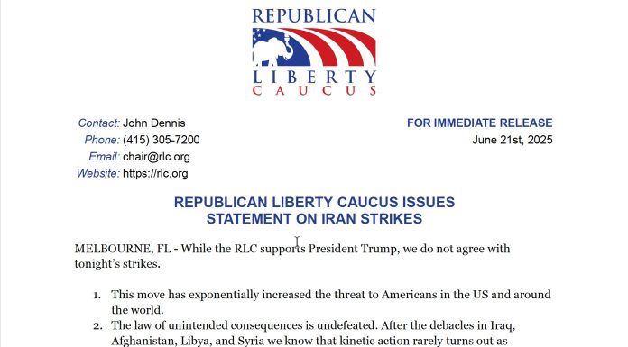 RLC Statement on June 21st Iran Strikes