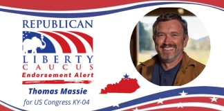 The Republican Liberty Caucus Proudly Endorses Thomas Massie