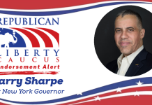 The Republican Liberty Caucus Endorses Larry Sharpe for Governor of New York