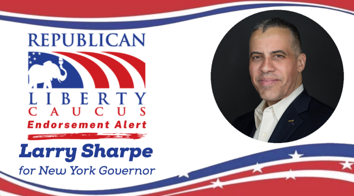 The Republican Liberty Caucus Endorses Larry Sharpe for Governor of New York